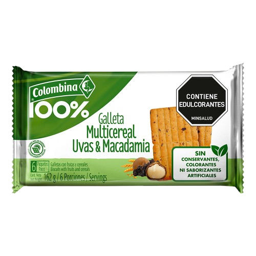 COLOMBINA 100% MACADEMIA & RAISINS COOKIES
