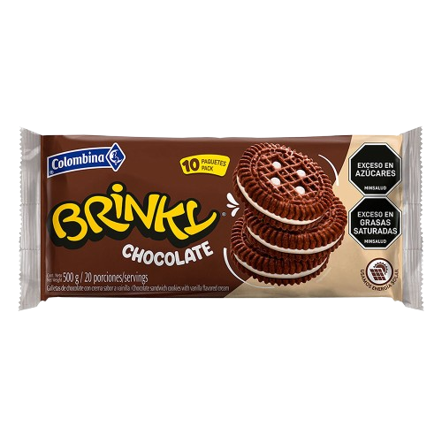 COLOMBINA BRINKY CHOCOLATE 50g - Pack 10