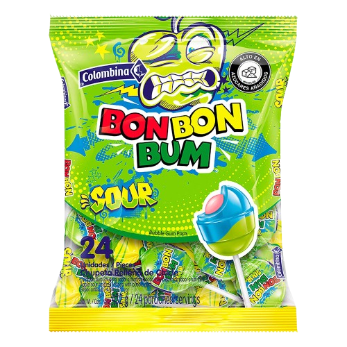 COLOMBINA BON BON BUM SOUR 24ct