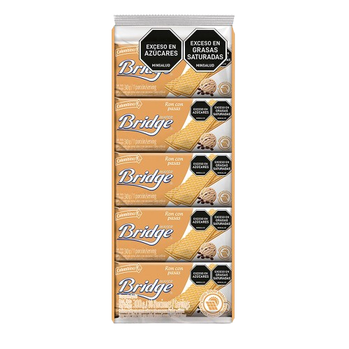 COLOMBINA BRIDGE RUM & RAISINS 30g - Pack 10