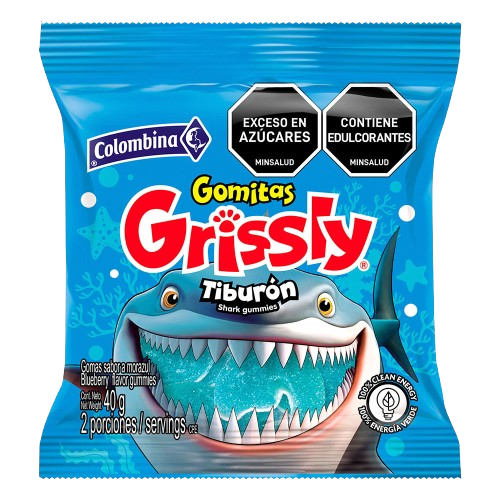 COLOMBINA GRISSLY SHARKS 40g