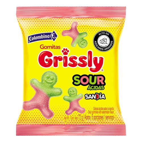 COLOMBINA GRISSLY WATERMELON SOUR