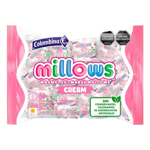 COLOMBINA MILLOWS CREAM 50 ct