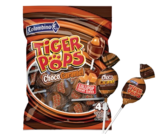 COLOMBINA TIGERPOP CHOCO CARAMEL