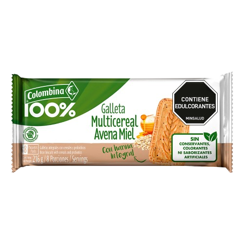 COLOMBINA 100% OATS AND HONEY COOKIES