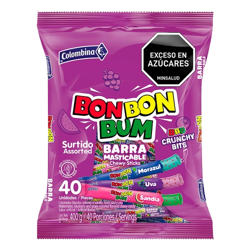 COLOMBINA BON BON BUM BARRA 40ct