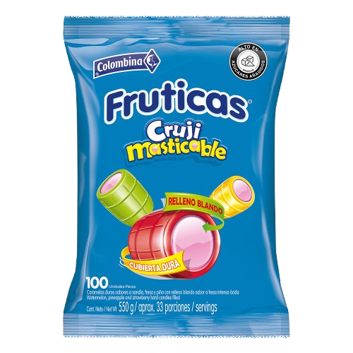 COLOMBINA FRUTICAS CRUJI 100ct