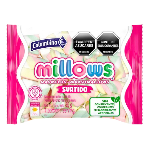 COLOMBINA MILLOWS ASSORTED 35g