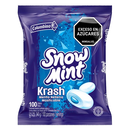 COLOMBINA SNOWMINT KRASH 100ct