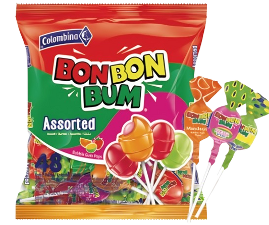 COLOMBINA BON BON BUM ASSORTED 48ct