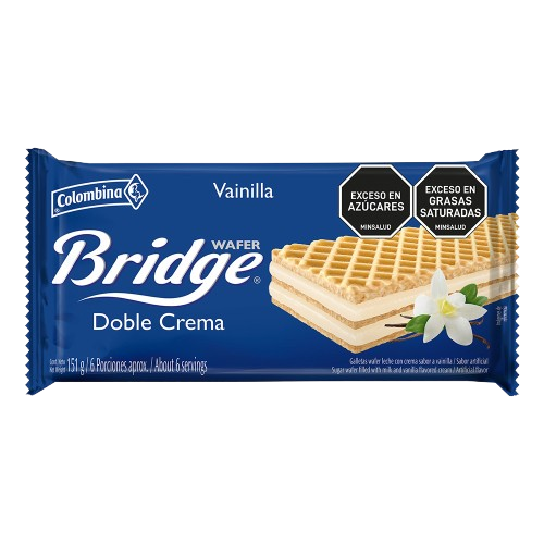 COLOMBINA BRIDGE TCO VANILLA 151g